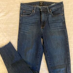 Blue skinny jeans